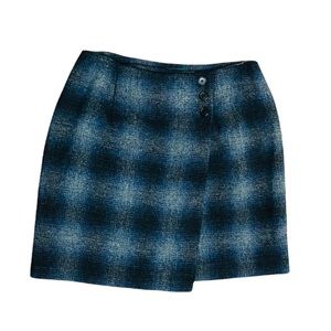 VINTAGE Lauren Ralph Lauren Women’s Size 10 Lambswool Plaid Wrap Skirt